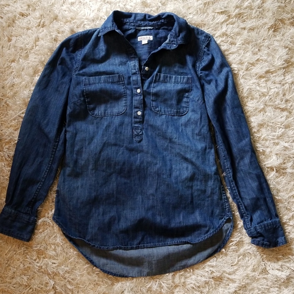Jean long sleeve shirt